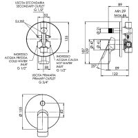 Смеситель для душа Remer Infinity I09HNO Черный матовый — фото 2, Смеситель для душа