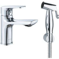 Смеситель для раковины Swedbe Venado 1660 с гигиеническим душем Хром — фото 1, Смесители для раковины