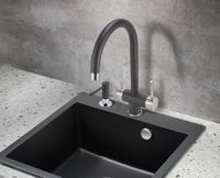 Смеситель для кухни Milacio Ultra MCU.554.MB Черный матовый — фото 4, Смесители для кухни