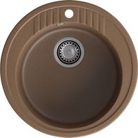 GRANFEST Мойка RONDO 520 1-чаша D-520мм терракот арт.GF- — фото 2, Кухонные мойки