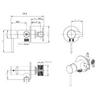 Товар: Гигиенический душ со смесителем Bronze de Luxe Scandi 701B Черный матовый - фото 2 Гигиенический душ со смесителем Bronze de Luxe Scandi 701B Черный матовый — фото 2, Гигиенические души