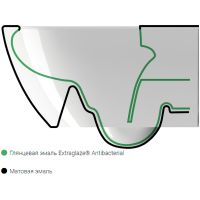 Унитаз GSI Nubes 961509 подвесной Белый матовый без сиденья — фото 3, Унитазы