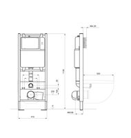 Товар: Инсталляция для подвесного унитаза Aquatek Standart 41 INS-0000011, 1130*410*120 мм - фото 2 Инсталляция для подвесного унитаза Aquatek Standart 41 INS-0000011, 1130*410*120 мм — фото 2, Комплекты унитаз + инсталляция