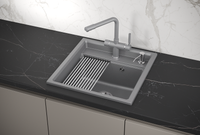 Товар: Granula-KS-5002, АЛЮМИНИУМ кухонная мойка, кварц - фото 2 Granula-KS-5002, АЛЮМИНИУМ кухонная мойка, кварц — фото 2, Кухонные мойки