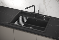 Товар: Granula-KS-7301, ЧЁРНЫЙ кухонная мойка, кварц - фото 2 Granula-KS-7301, ЧЁРНЫЙ кухонная мойка, кварц — фото 2, Кухонные мойки