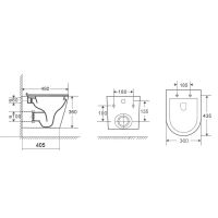Товар: Унитаз Bond F03-10 подвесной Белый с сиденьем Микролифт - фото 6 Унитаз Bond F03-10 подвесной Белый с сиденьем Микролифт — фото 6, Подвесные унитазы