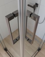 Душевой уголок CEZARES SLIDER-AH-2-80/90-100/110-C-GM — фото 4, Прямоугольные душевые уголки