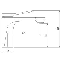 Товар: Смеситель для раковины Bronze de Luxe Element EL02XCB Хром Черный - фото 6 Смеситель для раковины Bronze de Luxe Element EL02XCB Хром Черный — фото 6, Смесители для раковины