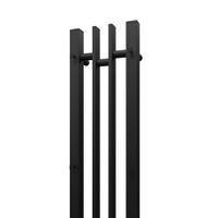 Полотенцесушитель электрический Point Фрея PN20728B П2 140x800 диммер слева, черный — фото 5, Электрические полотенцесушители