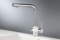 Granula-3015, XРОМ/АРКТИК (БЕЛЫЙ), СМЕСИТЕЛЬ КУХОННЫЙ — фото 1, Смесители для кухни