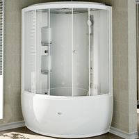 Товар: Душевой бокс Radomir Лаура 128x128 1-04-1-0-4-0880 с баней профиль Белый стекло прозрачное - фото 1 Душевой бокс Radomir Лаура 128x128 1-04-1-0-4-0880 с баней профиль Белый стекло прозрачное — фото 1, Душевые боксы