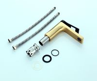 Смеситель для раковины Bronze de Luxe Element EL02GB Матовое золото Черный — фото 3, Смесители для раковины