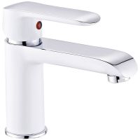 Смеситель для раковины Melodia della vita Heavy Metal MDV35620wt Белый Хром — фото 1, Смесители для раковины