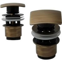 Донный клапан Remer 905SCC2114VO click-clack Бронза — фото 3, Донные клапаны