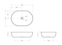 Керамическая раковина CEZARES BELLAGIO 50179 Bianco — фото 5, Раковины