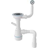 Сифон для кухонной мойки Nova 1048 Белый — фото 1, Сифоны для кухонной мойки