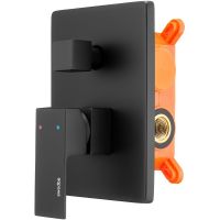 Смеситель для душа Swedbe Platta 5519B Черный матовый — фото 1, Смеситель для душа