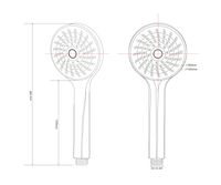 Ручной душ ESKO Shower Sphere Solo SSP751 Хром — фото 3, Лейки для душа