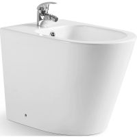 Биде CeramaLux NS-3378 приставное Белое — фото 1, Биде напольные