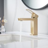 Смеситель для раковины Rose R18G R1801G-1 Золото матовое — фото 8, Смесители для раковины