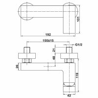 Смеситель для душа Swedbe Velo 2420 Хром — фото 8, Смеситель для душа