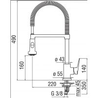 Товар: Смеситель для кухни Nobili Blues BS101300/3CR Хром - фото 2 Смеситель для кухни Nobili Blues BS101300/3CR Хром — фото 2, Смесители для кухни