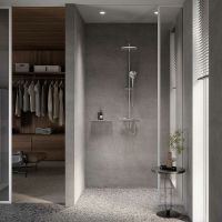 Душевая система Keuco Plan Blue 53926012321 с термостатом Хром — фото 2, Душевые стойки