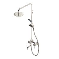 Душевая система Dorff Logic D0703000SS Нержавеющая сталь — фото 9, Душевые стойки