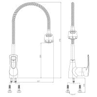Товар: Смеситель для кухни Rossinka T40-26 Хром - фото 2 Смеситель для кухни Rossinka T40-26 Хром — фото 2, Смесители для кухни