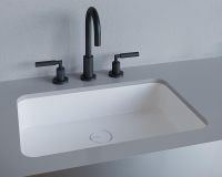 Раковина Salini Marea 55 09 1802209M Белая матовая — фото 3, Раковины встраиваемые снизу