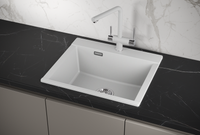 Granula-ES-5804, АРКТИК (БЕЛЫЙ), кухонная мойка, кварц, ESTETICA — фото 1, Кухонные мойки