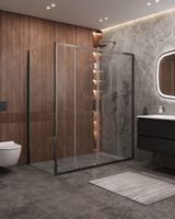 Душевой уголок CEZARES MOLVENO-AH-2/1-170/90-C-GM-IV — фото 1, Прямоугольные душевые уголки