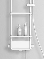 Товар: Душевая система AQUAme AQM8003W с термостатом Белая матовая - фото 4 Душевая система AQUAme AQM8003W с термостатом Белая матовая — фото 4, Верхние души