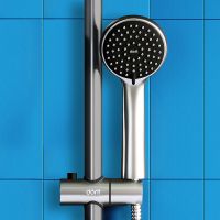 Душевая система Dorff Logic D0703000SS Нержавеющая сталь — фото 8, Душевые стойки