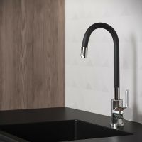 Товар: Смеситель для кухни Aringa Твид AR02023BL Хром Черный - фото 3 Смеситель для кухни Aringa Твид AR02023BL Хром Черный — фото 3, Смесители для кухни