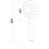 Товар: Ручной душ Melodia della vita Luxe MKP26302BL Хром - фото 2 Ручной душ Melodia della vita Luxe MKP26302BL Хром — фото 2, Лейки для душа