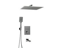 A171919 Встраиваемый комлплект для ванны с верхней душевой насадкой, лейкой и изливом — фото 1, Встраиваемые душевые комплекты