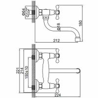 Смеситель для кухни Ledeme H08 4608L Хром — фото 2, Смесители для кухни