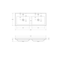 Товар: Раковина из искусственного мрамора с двумя чашами CEZARES CZR-1200/480-2-LV-MR-ECO - фото 3 Раковина из искусственного мрамора с двумя чашами CEZARES CZR-1200/480-2-LV-MR-ECO — фото 3, Раковины