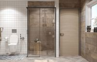 Товар: Душевой уголок Ambassador Queen 120х80 11011205RBlack профиль Черный стекло прозрачное - фото 4 Душевой уголок Ambassador Queen 120х80 11011205RBlack профиль Черный стекло прозрачное — фото 4, Душевые уголки