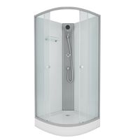 Душевая кабина Niagara Eco (90х90х200) низкий поддон(13см),стекло матовое,3 места арт-E90/13/MT/BK — фото 2, Душевые кабины