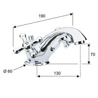 Товар: Смеситель для раковины Remer Liberty 13LIce Хром - фото 2 Смеситель для раковины Remer Liberty 13LIce Хром — фото 2, Смесители для раковины