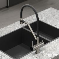 Смеситель для кухни Sancos Dora SC4003BN Никель брашированный Черный — фото 5, Смесители для кухни