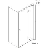 Душевой уголок Ambassador Diamond 120х80 12011104R профиль Хром стекло прозрачное — фото 8, Душевые уголки