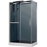 Душевая кабина Orans 120x80 8629ed0 профиль Хром задние стенки Белые — фото 1, Душевые кабины