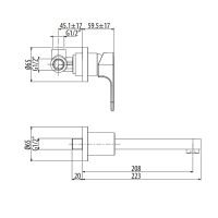 Товар: Смеситель для раковины Gattoni H2Omix1000 1037/10C0 Хром - фото 2 Смеситель для раковины Gattoni H2Omix1000 1037/10C0 Хром — фото 2, Смесители для раковины