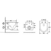 Товар: Унитаз AQUAme AQM2012 подвесной Белый глянец с сиденьем Микролифт - фото 10 Унитаз AQUAme AQM2012 подвесной Белый глянец с сиденьем Микролифт — фото 10, Подвесные унитазы