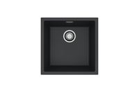 Мойка для кухни ALVEUS OMNI 20 GRANITAL DEEP BLACK-G90 450x450x198 с сифоном 1145083 — фото 1, Кухонные мойки