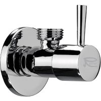 Запорный вентиль Remer 128L1238 Хром — фото 1, Комплектующие для туалета