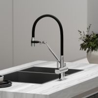 Товар: Смеситель для кухни Sancos Dora SC4003CH Хром Черный - фото 5 Смеситель для кухни Sancos Dora SC4003CH Хром Черный — фото 5, Смесители для кухни